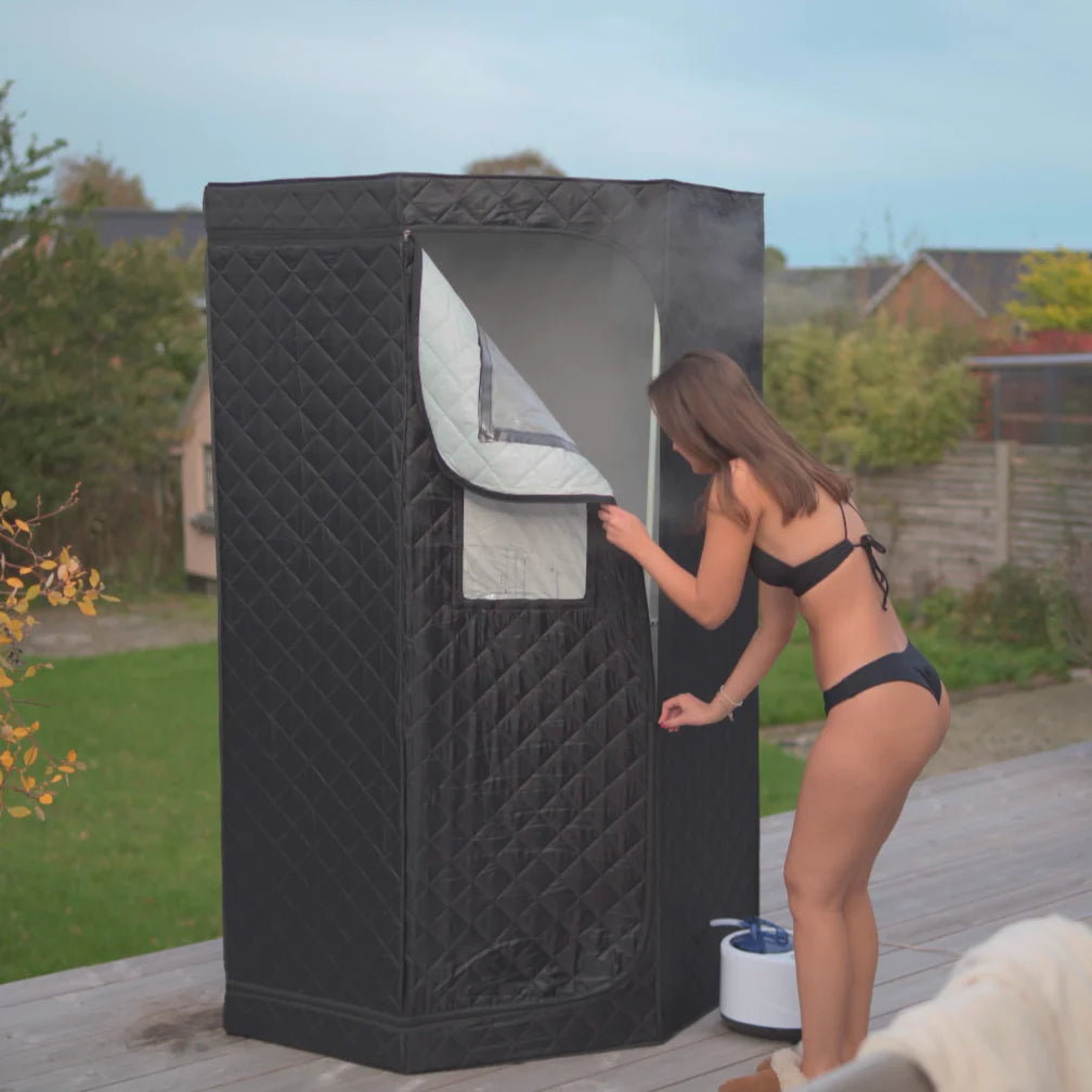 Reducer restitutionstiden med transportabel damp sauna